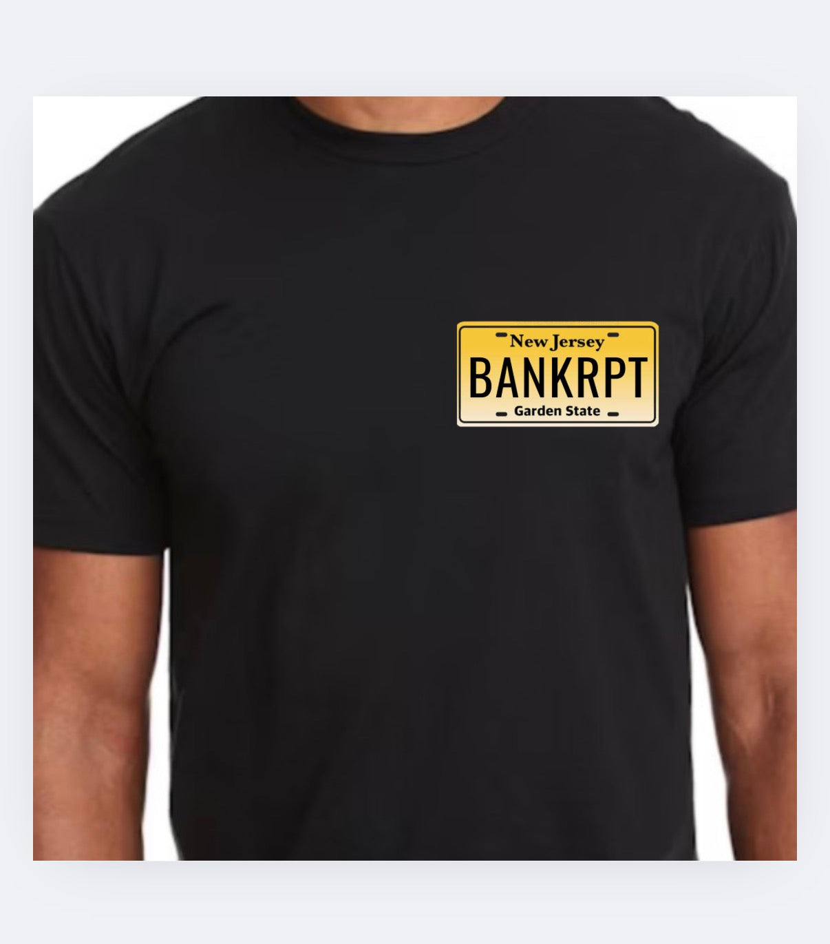 Bankrpt NJ Plate - Plain Back